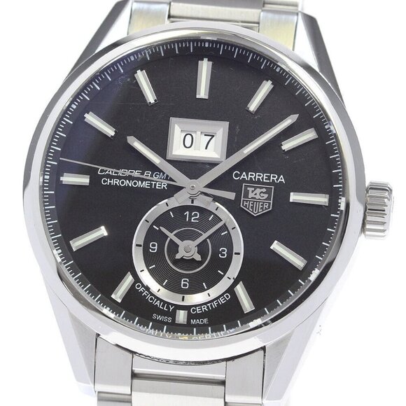 TAG HEUER Carrera WAR5010 Grand Date GMT Caliber 8 Automatic Men's Watch_867383 - Picture 1 of 6